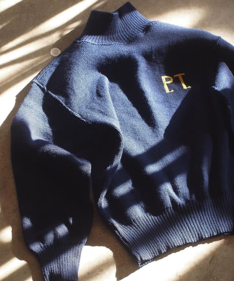 再入荷！"ITALIAN ARMY"High Neck Sweater(P.T.刺繍)