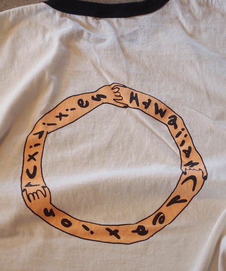 "FUNG" Shorts Sleeve Ringer Tee[H.C.A]