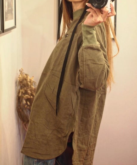 再入荷！"HUNGARIAN ARMY" Flannel Mock Neck Pull Over[DEAD STOCK]