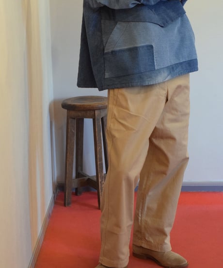 "CRANK PROJECTS" Cotton Serge Fat Pants