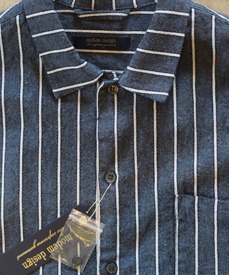 "MODEM DESIGN" Stripe Pajama Shirts