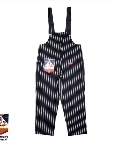 "COOKMAN" Fisherman's Bib Overall[Pinstripe/Black]