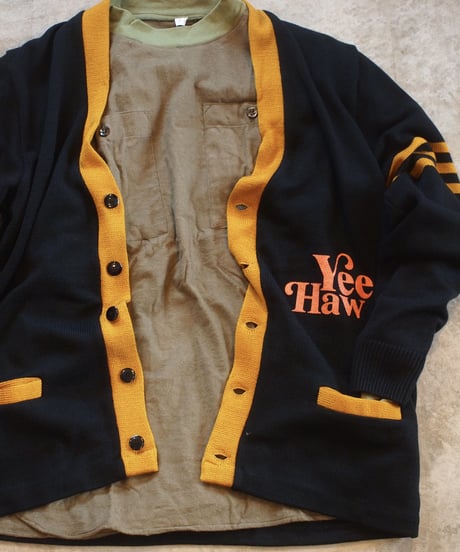 "THE DAY ON THE BEACH" Lettered Cardigan