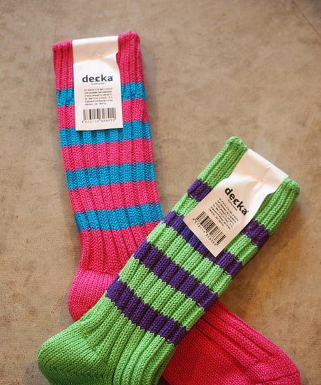 decka Quality socks Heavyweight Socks / Stripes / Crazy Color
