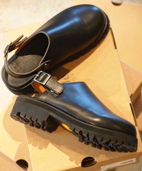 "MOLLE SHOES" Engineer Sandal[Black Leather]