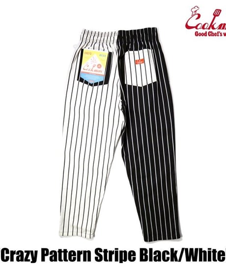 "COOKMAN" Chef Pants[Crazy Pattern Stripe]