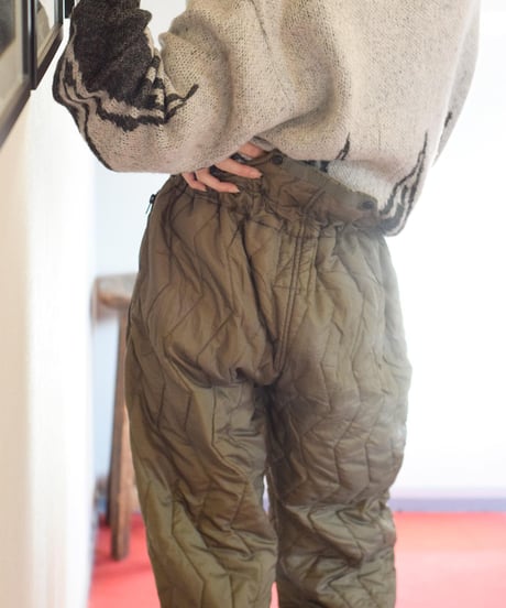 "Germany Military" 1990's Vintage Quilting Liner Pants