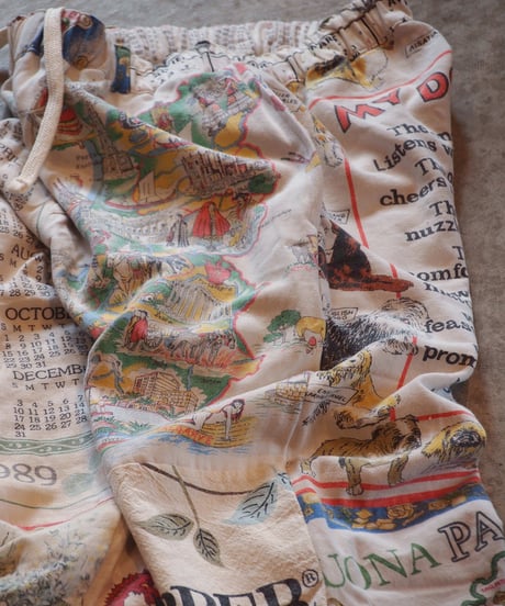 "Mr.RemakeMan."Vintage Tapestry Remake Easy Pants.①[Size:2(M)]
