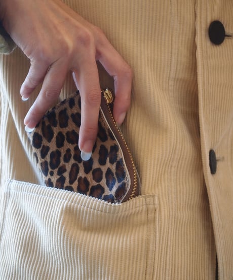 "LONGDISTANCE"Animal Pattern L-Type Coin Case