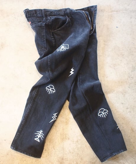"Nasngwam" SHALAKO TAPERED PANTS[Black]