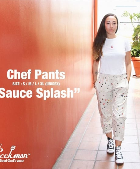 "COOKMAN" Chef Pants[Sauce Splash]