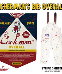"COOKMAN"Fisherman's Bib Overall 「Sauce Splash」