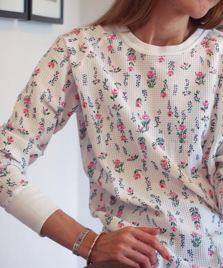 再入荷!! "JEMORGAN LONG JOHNS" Waffle Flower Long Sleeve