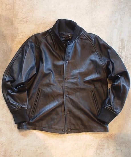 "MODEM DESIGN" Lamb Leather Award Jacket