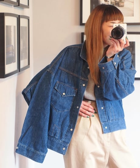 "IMPRESTORE"6.5oz Denim Western Short Jacket「LORRAINE」