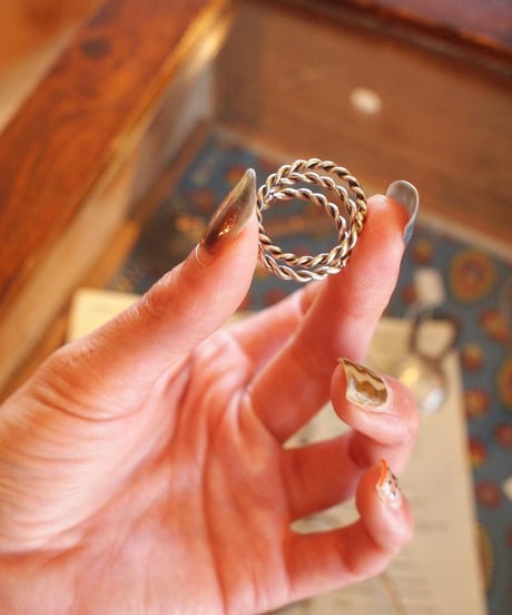 "NAVAJO Jewelry" Twist Silver Ring