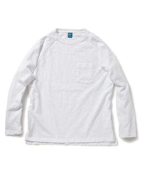"GOOD ON" LONG SLEEVE HEAVY RAGLAN POCKET TEE