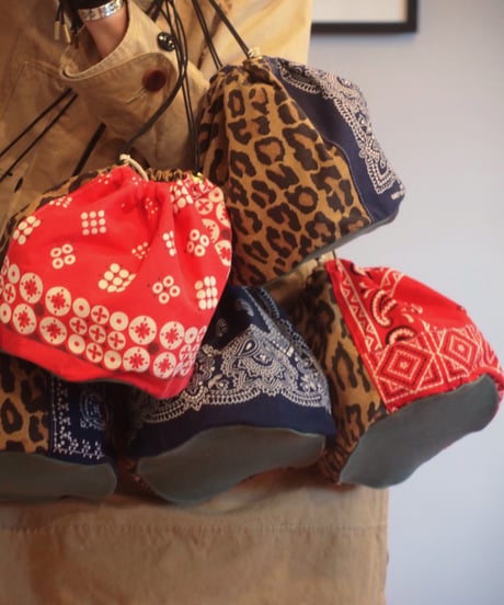 再入荷!!"KOUHEI TERRAI"Vintage Bandana巾着