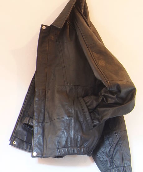 "MODEM DESIGN"Reproduct Leather Blouson