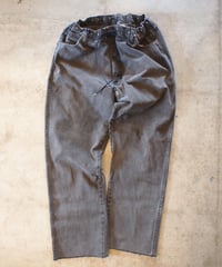 "KOUHEI TERRAI" Remake Cord Pants[Black Denim②]