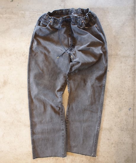 "KOUHEI TERRAI" Remake Cord Pants[Black Denim②]