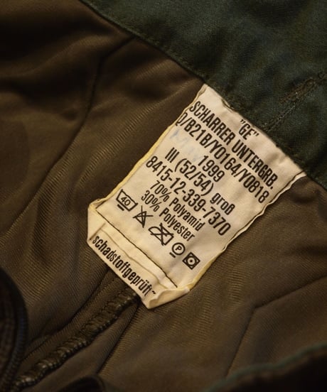 "Germany Military" 1990's Vintage Quilting Liner Pants