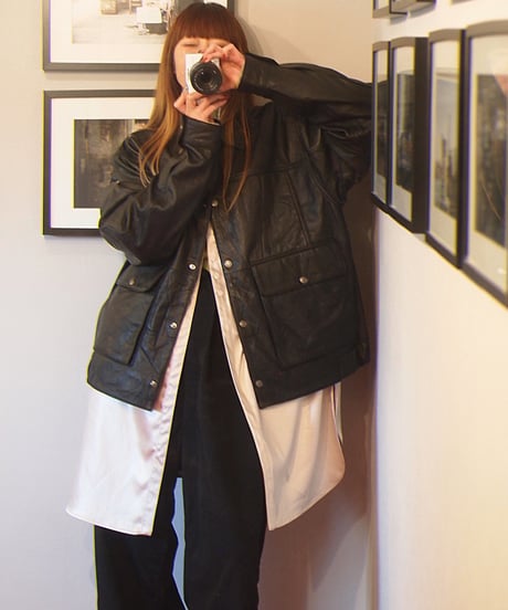 "MODEM DESIGN" Recycle Leather Jacket
