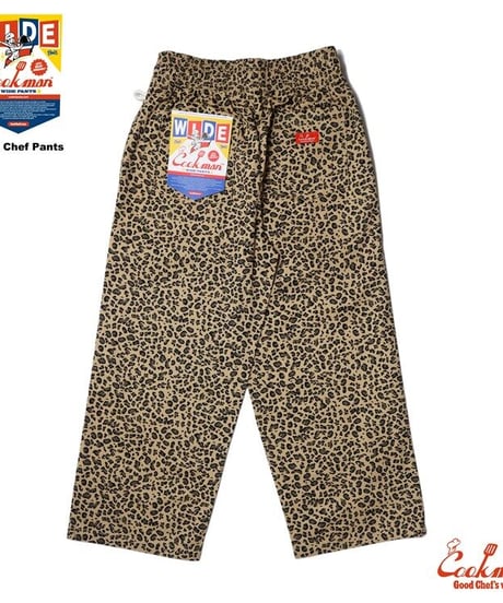 "COOKMAN" Wide Chef Pants[Leopard]