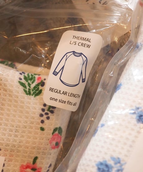 再入荷!! "JEMORGAN LONG JOHNS" Waffle Flower Long Sleeve