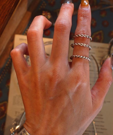 "NAVAJO Jewelry" Twist Silver Ring