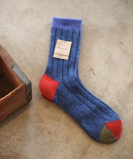 "Mauna Kea"Socks Wool 3-Sided Switching Socks
