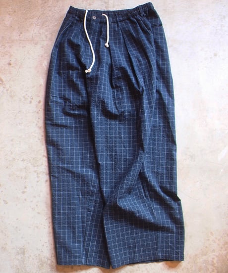 "MODEM DESIGN"Check Wide Pants