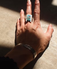 "NAVAJO JEWELRY"Rectangle Ring