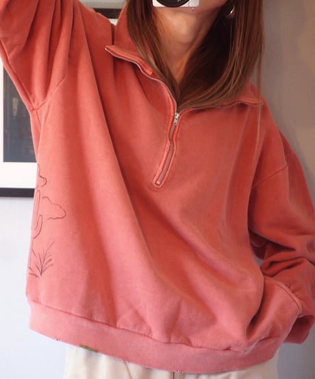 "work of art KENDAI" Half Zip Sweat Shirts