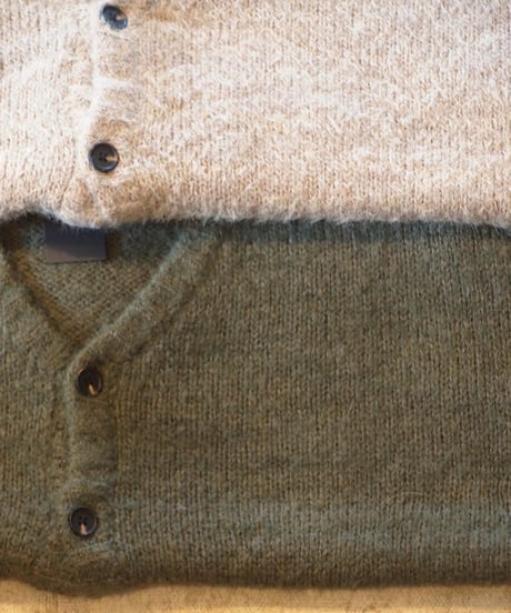 "MODEM DESIGN" Shaggy Mohair Cardigan