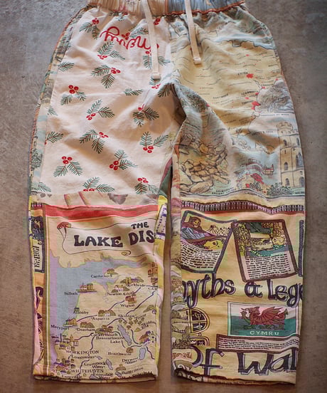 "Mr.RemakeMan."Vintage Tapestry Remake Easy Pants.④[Size:3(L)]