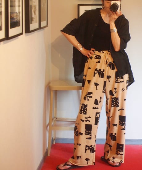 "COMMON NOUN"「SEA」Yuta Mihira Pile Eazy Pants