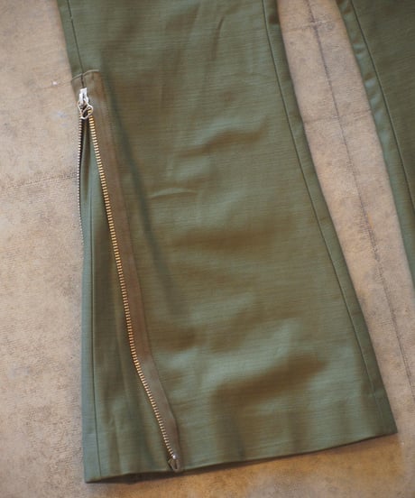 "RUMBLE RED"Military Flare Pants
