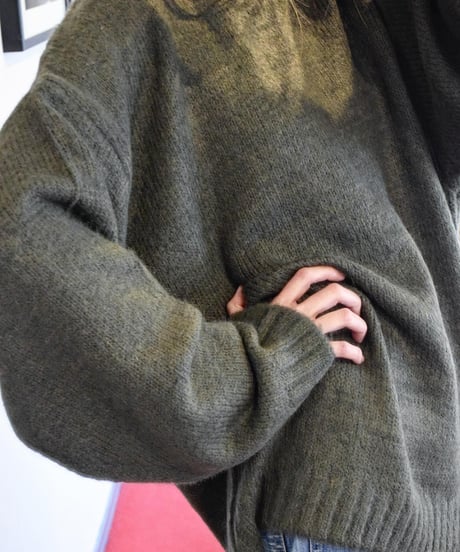 "MODEM DESIGN" Mohair Mix Crew Knit