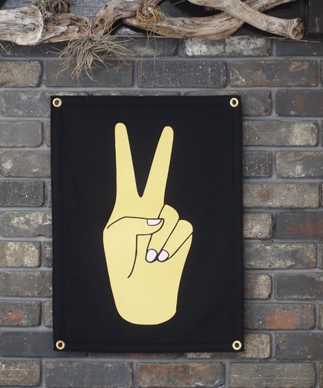 "OXFORD PENNANT"PEACE SIGN Camp Flag