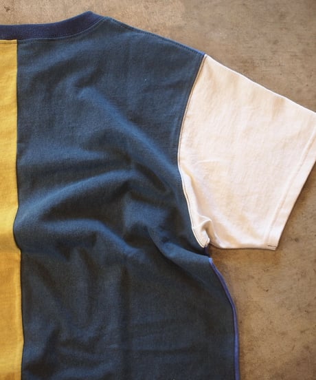 "GOOD ON" Short Sleeve Color Block Tee