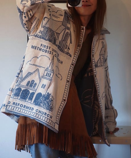 "Big P. Remake Product" U.S.Rug Remake Jacket