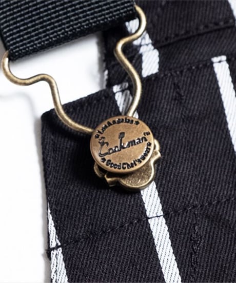 "COOKMAN" Fisherman's Bib Overall[Pinstripe/Black]