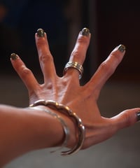 "NAVAJO" Silver Stampwork Ring