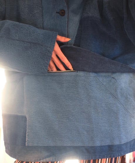 "SUNNY SIDE UP" Denim Anorak