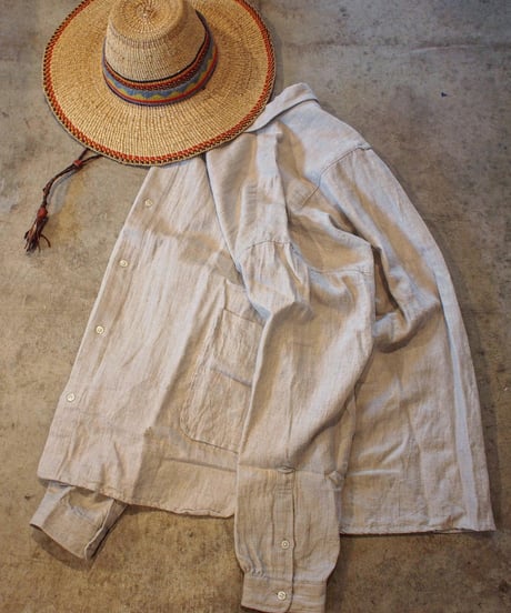 "MODEM DESIGN" Cotton×Linen Long Sleeve Shirts