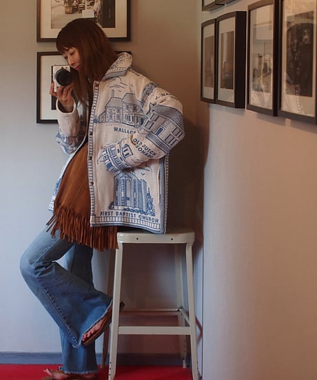 "Big P. Remake Product" U.S.Rug Remake Jacket