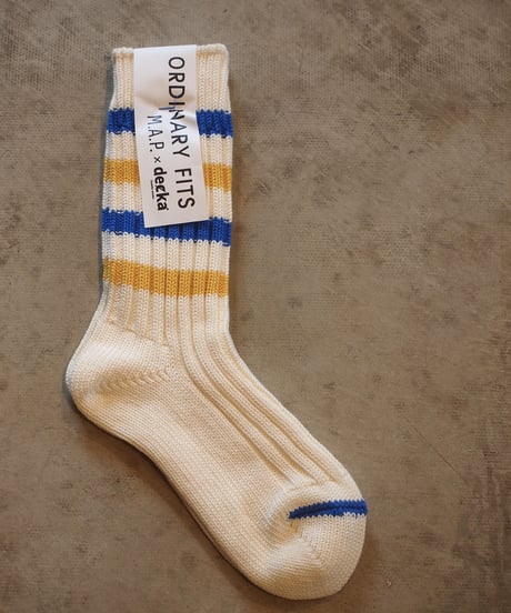 "decka Quality socks" by ORDINARY FITS "M.A.P" Socks[Stripe]