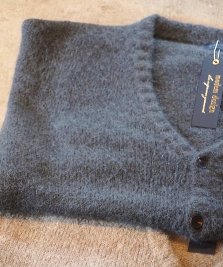 "MODEM DESIGN" Shaggy Mohair Cardigan