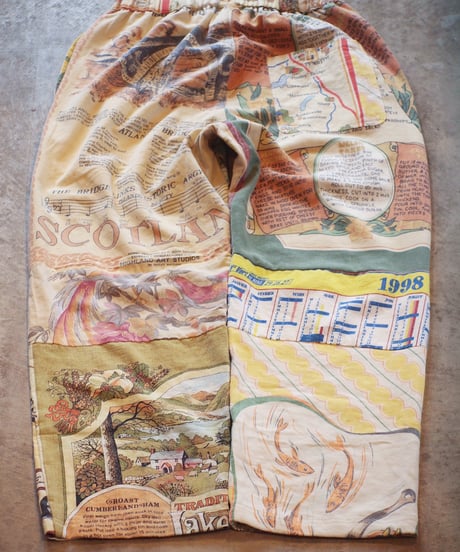 "Mr.RemakeMan."Vintage Tapestry Remake Easy Pants.④[Size:3(L)]